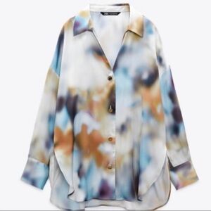 ZARA tie dye blouse.